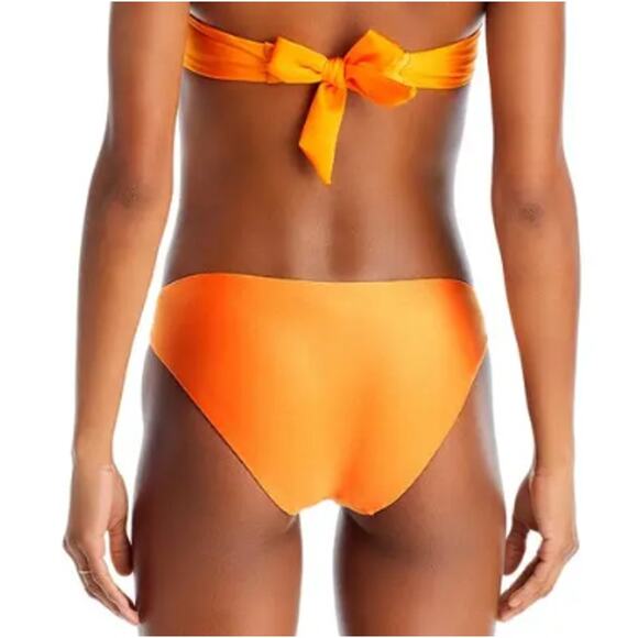 New Aqua Swim Women's Orange Shell Bikini Bottoms Size S - Picture 2 of 6